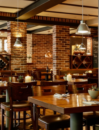 Restaurantinnenbereich im Weingut Fritz Walter