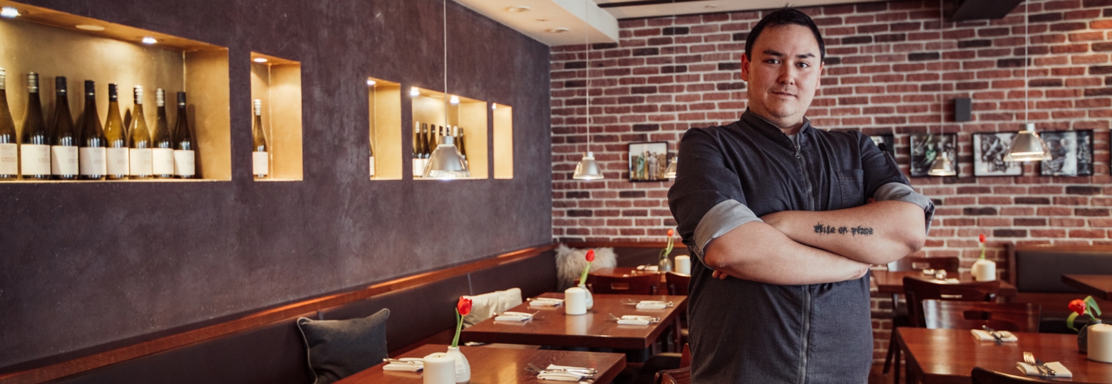 Restaurantinnenbereich mit unserem Koch